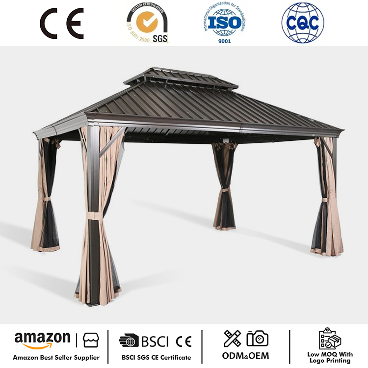 12 'x 10' Aluminium Frame Hardtop Gazebo
