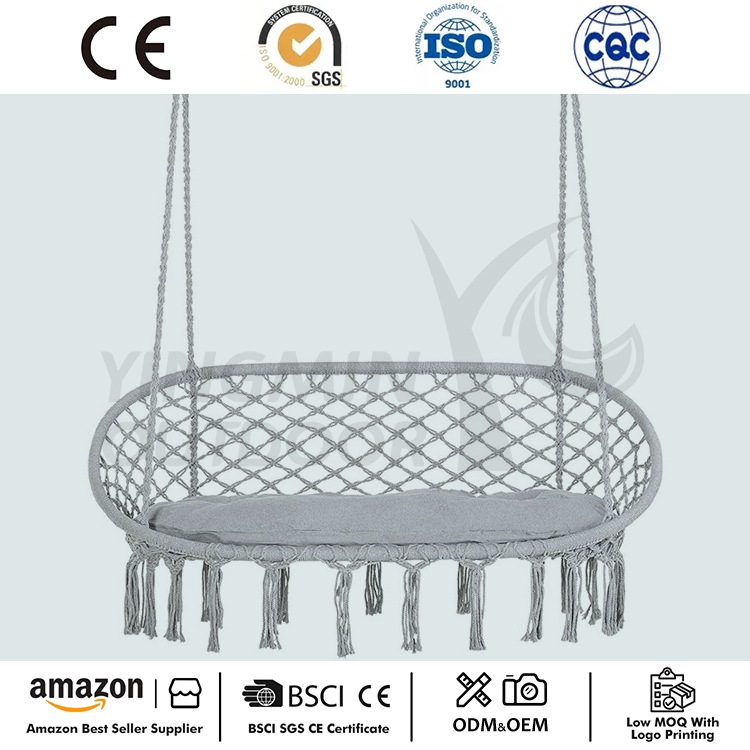 2 persoons macrame schommel hangstoel