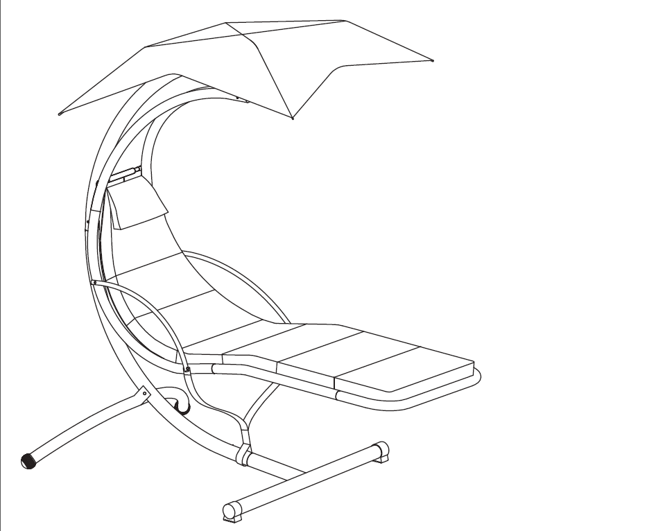 Installatiehandleiding hangende chaise longue