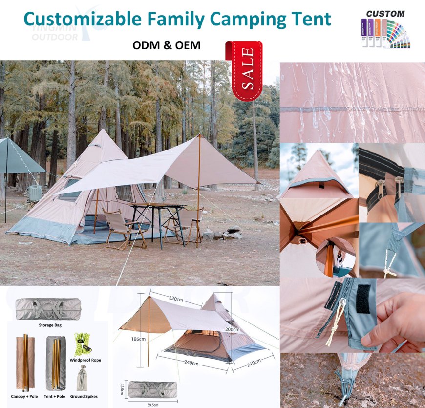 Mooie ruime tent voor familie/groepscampingï¼
