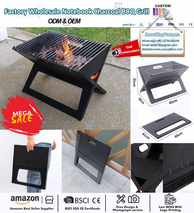 Geweldige kleine draagbare houtskoolgrill!