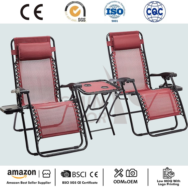 3-delige Zero Gravity-fauteuil