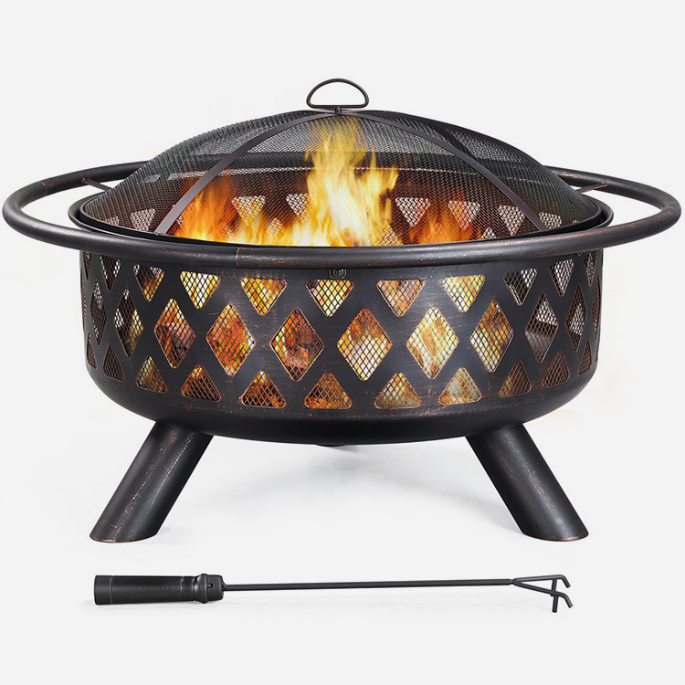 36 '' Outdoors Iron Fire Pit