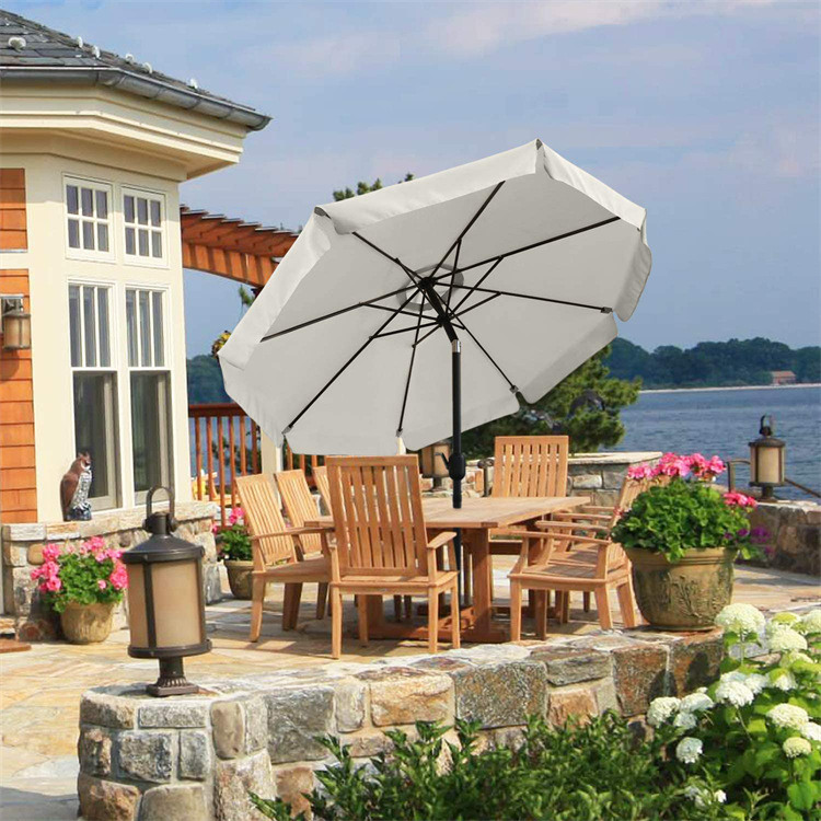 7.5ft 8 Ribs Market Patio-paraplu