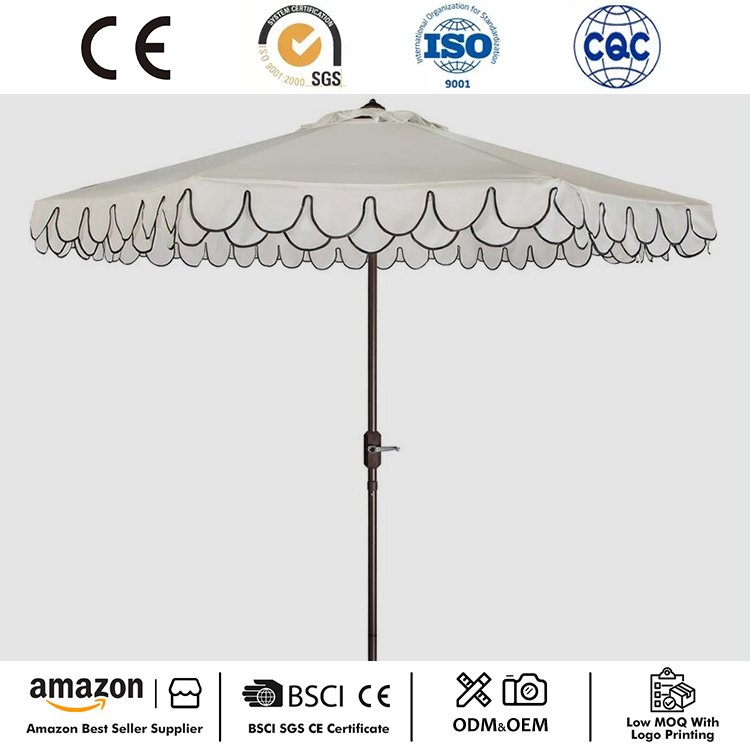 9Ft Crank dubbel golvende terrasparaplu