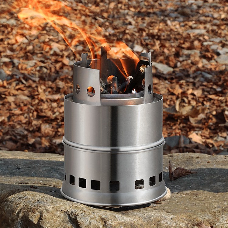 Campinghout BBQ-kachel