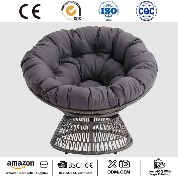 Stijlvolle draaibare Papasan-stoel