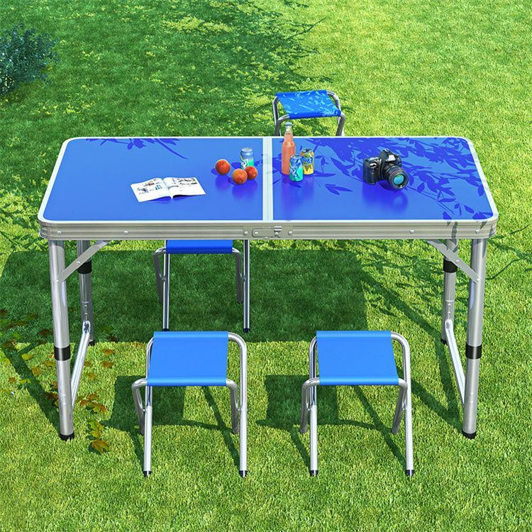 Vouwpicknicktabel met 4 ontlasting