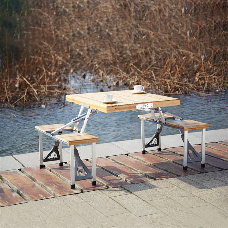 Vouwpicknicktafel met stoelen