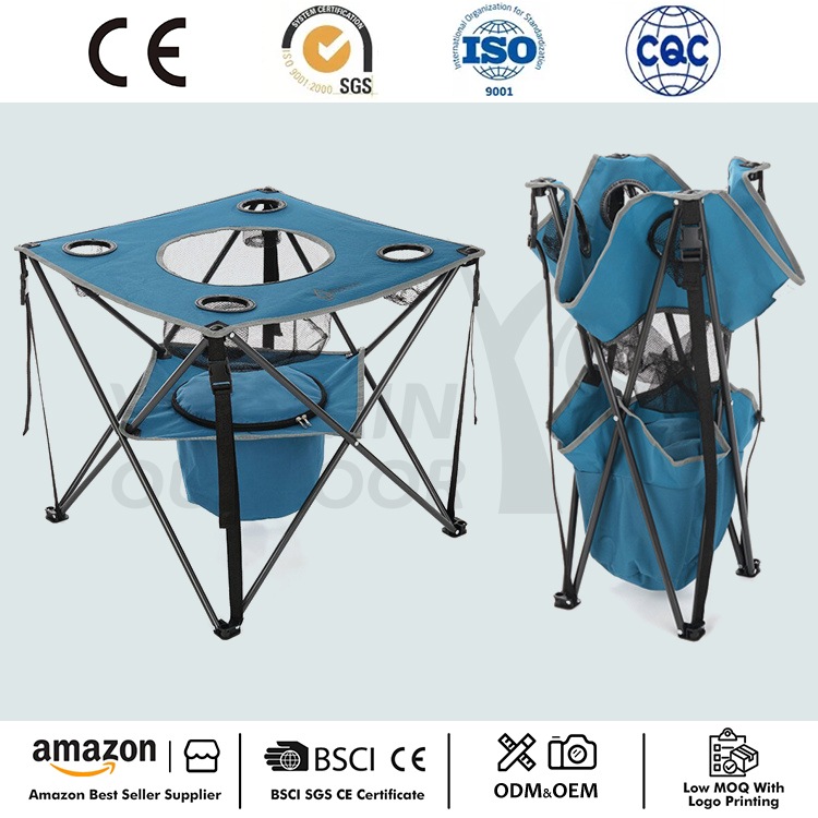 Outdoor draagbare opklapbare achterkleptafel