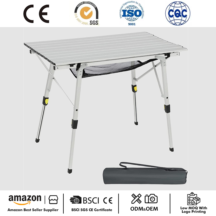 Draagbare aluminium opvouwbare campingtafel