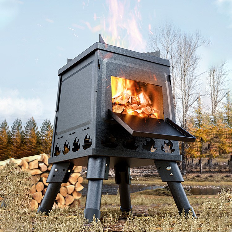 Houtgestookte campingkachel