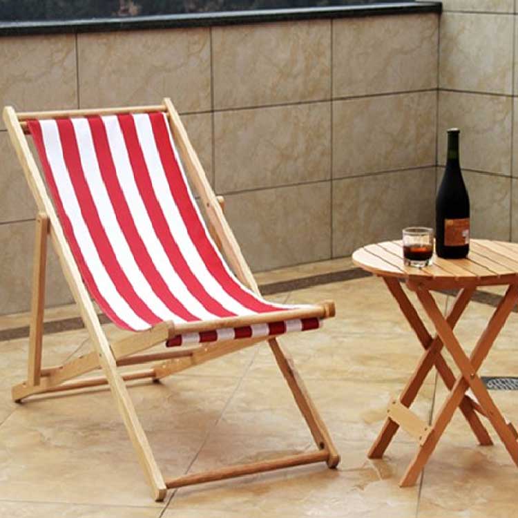 Houten opvouwbare strandstoel