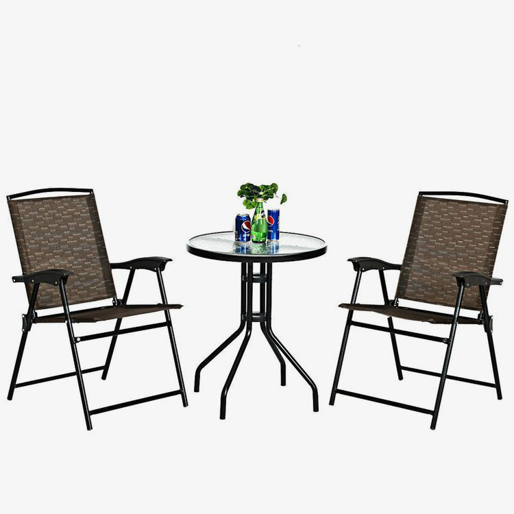 3-delige opvouwbare bistroset voor terras