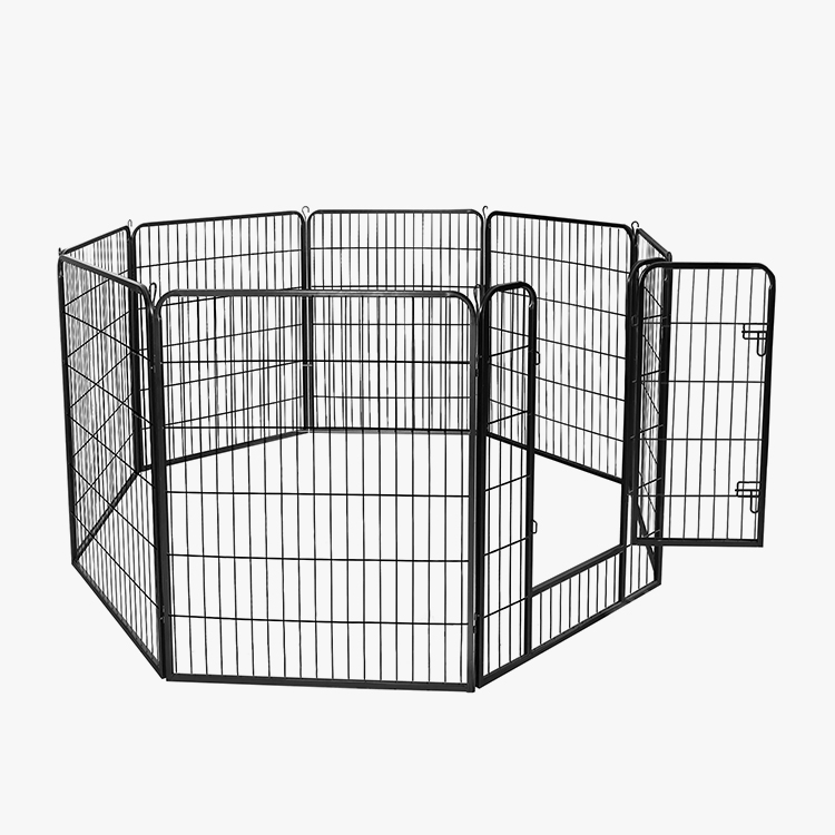 8 panelen metalen barrière kennelhek