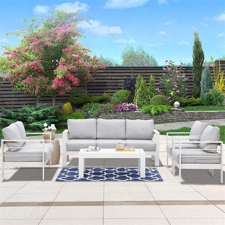 5-delige set Aluminium Patio Chat Set