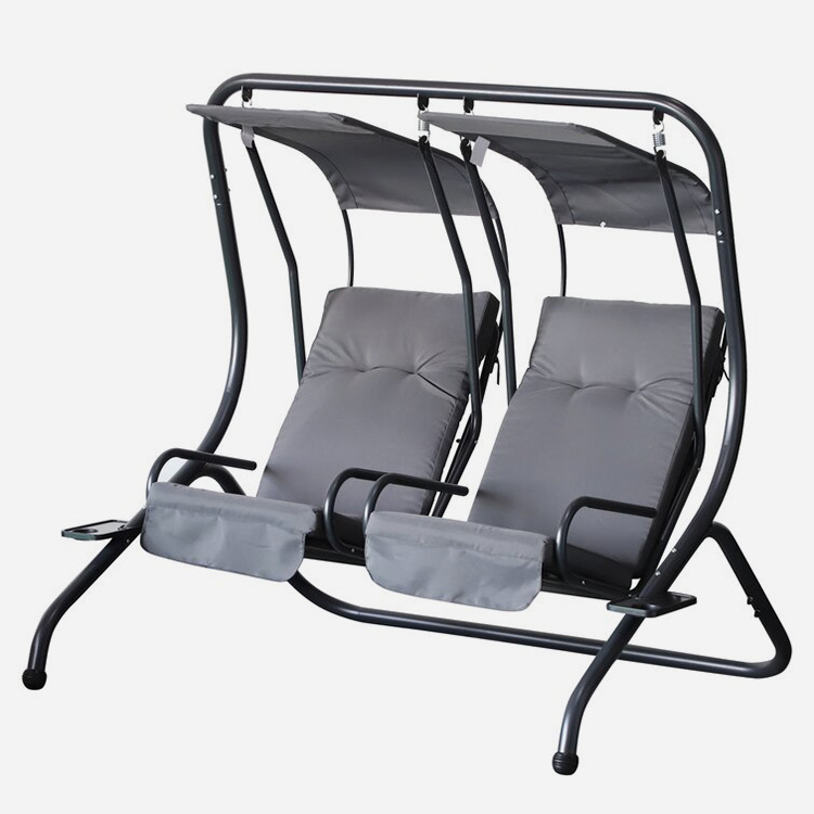 Buiten 2 personen luifel stalen veranda swing