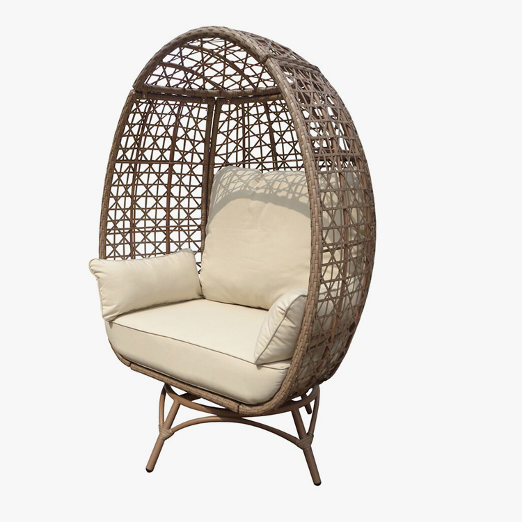 Outdoor rieten draaibare eierstoel