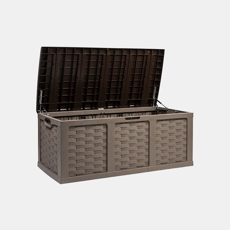 153 gallon bruine rotan plastic dekbox